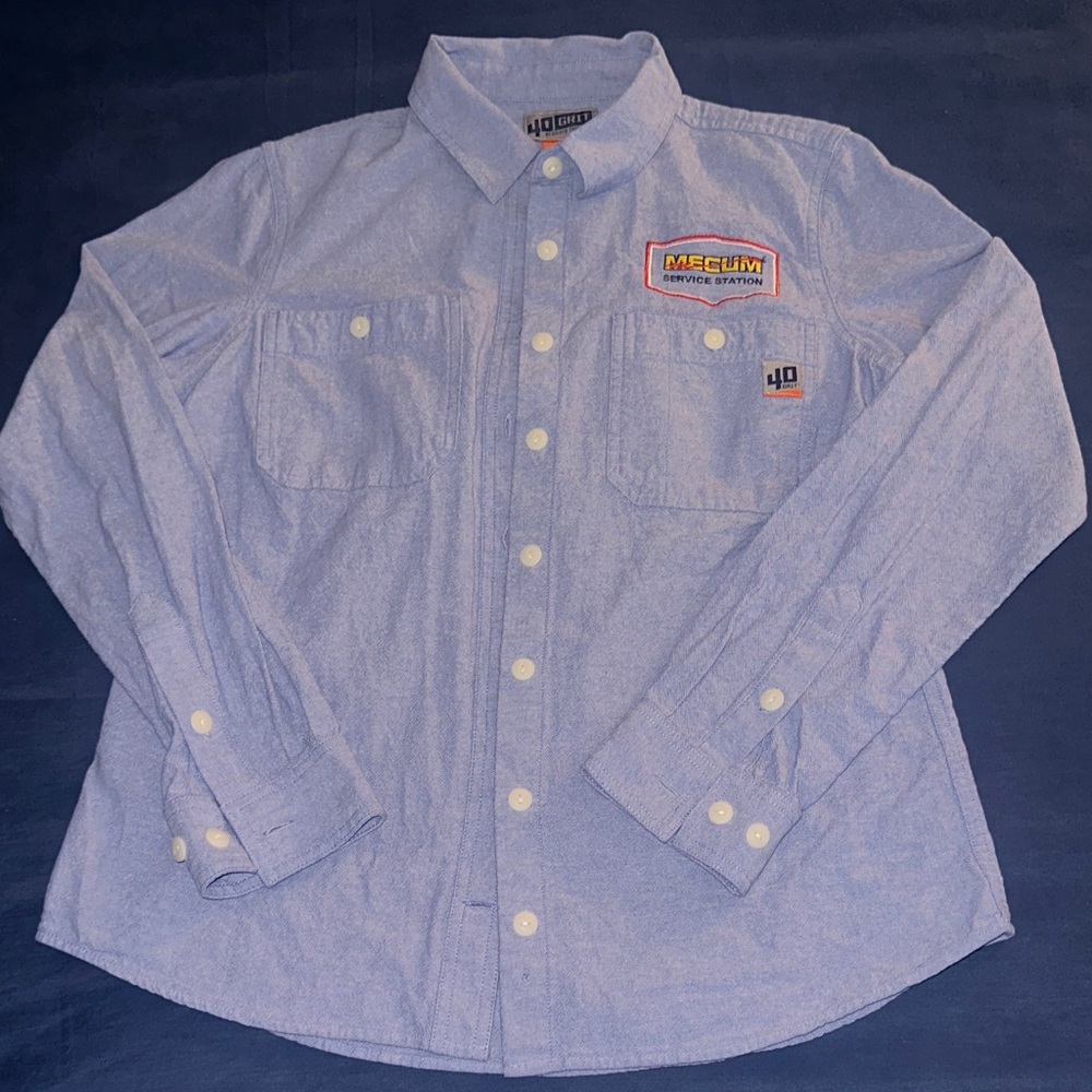 Blue Button-Up Shirt